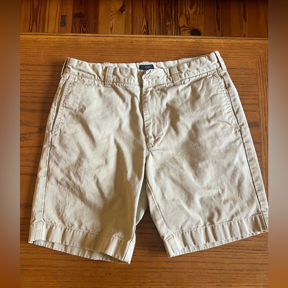 J. Crew Men's Tan Flat Front Shorts
